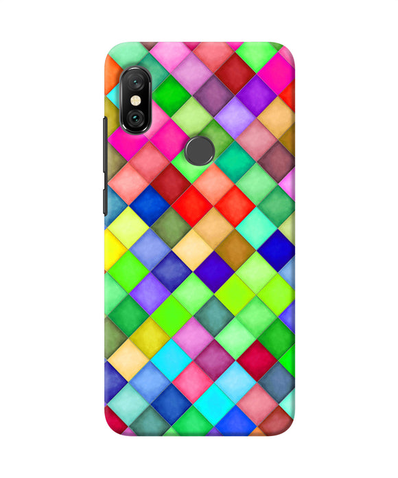 Abstract Colorful Squares Redmi Note 6 Pro Back Cover