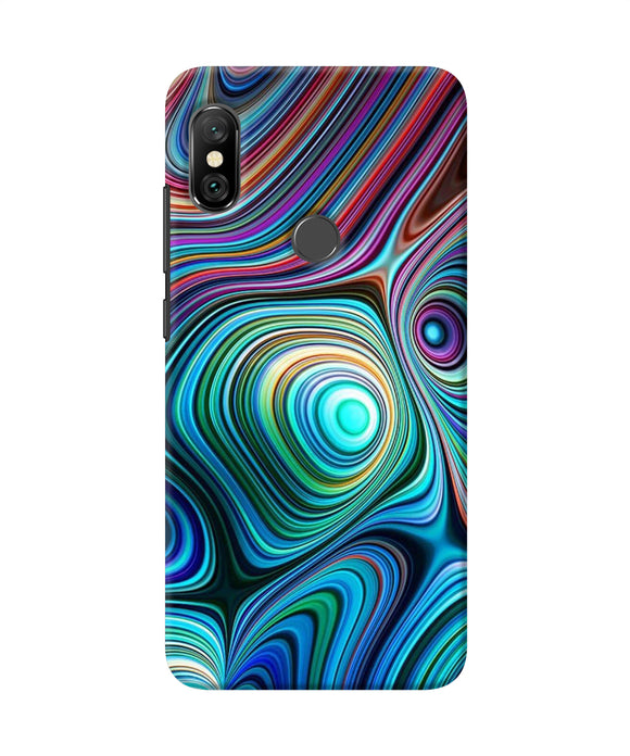 Abstract Coloful Waves Redmi Note 6 Pro Back Cover