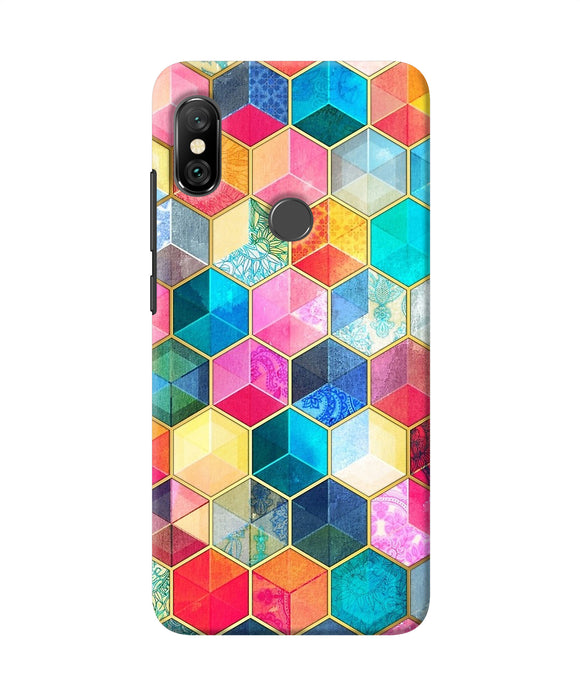 Abstract Color Box Redmi Note 6 Pro Back Cover
