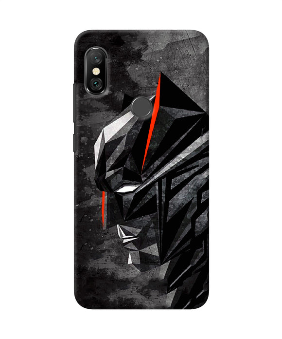 Batman Black Side Face Redmi Note 6 Pro Back Cover