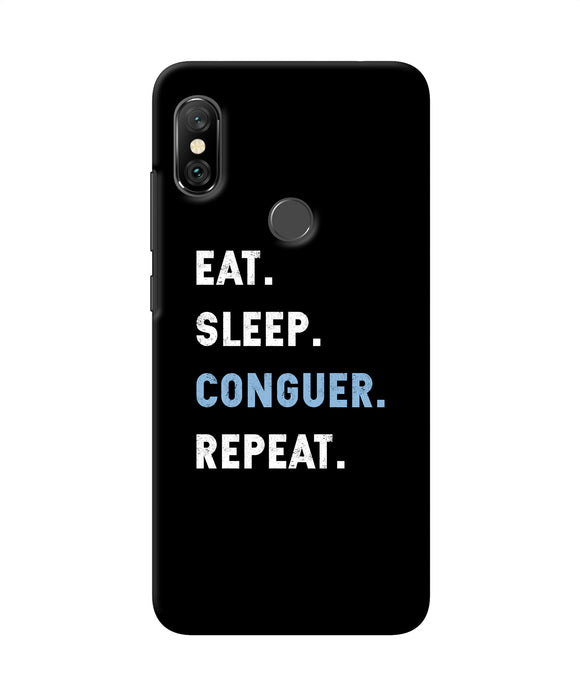 Eat Sleep Quote Redmi Note 6 Pro Back Cover