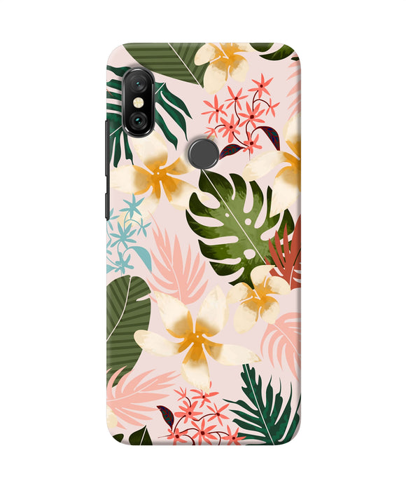Leaf Print Redmi Note 6 Pro Back Cover