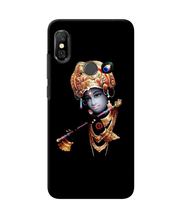 Lord Krishna With Fluet Redmi Note 6 Pro Back Cover