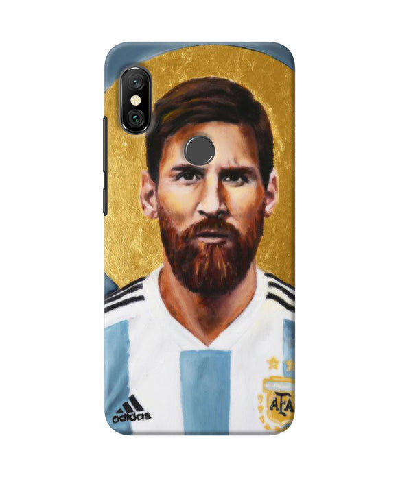 Messi Face Redmi Note 6 Pro Back Cover