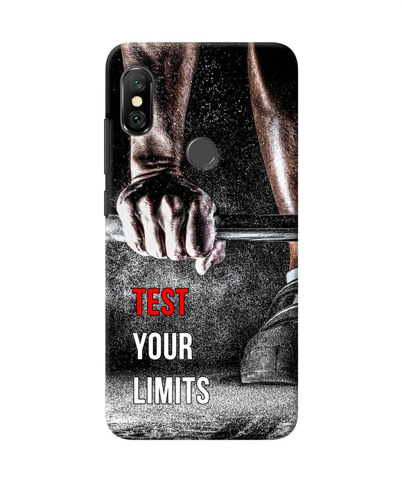Test Your Limit Quote Redmi Note 6 Pro Back Cover