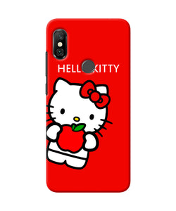 Hello Kitty Red Redmi Note 6 Pro Back Cover