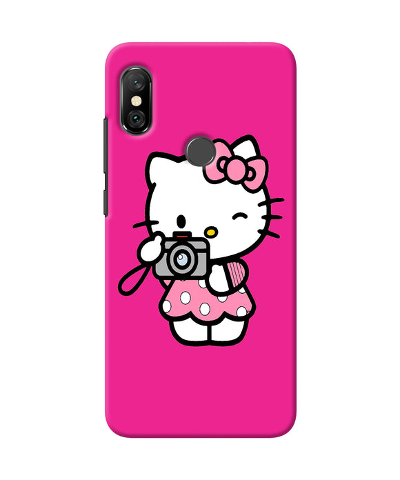 Hello Kitty Cam Pink Redmi Note 6 Pro Back Cover