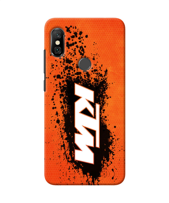 Ktm Black Spray Redmi Note 6 Pro Back Cover