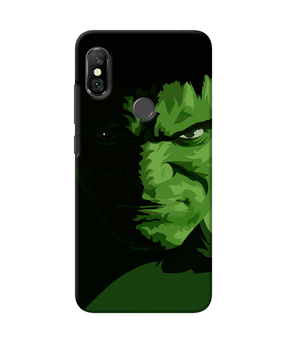 Hulk Green Painting Redmi Note 6 Pro Back Cover