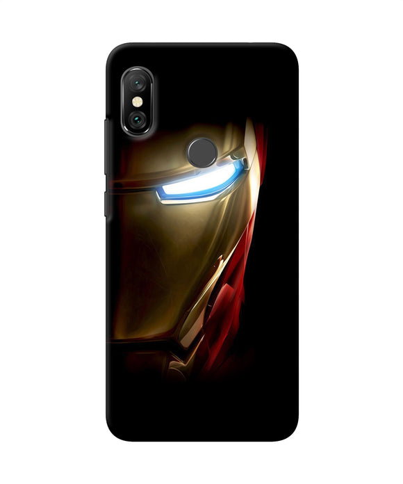 Ironman Half Face Redmi Note 6 Pro Back Cover