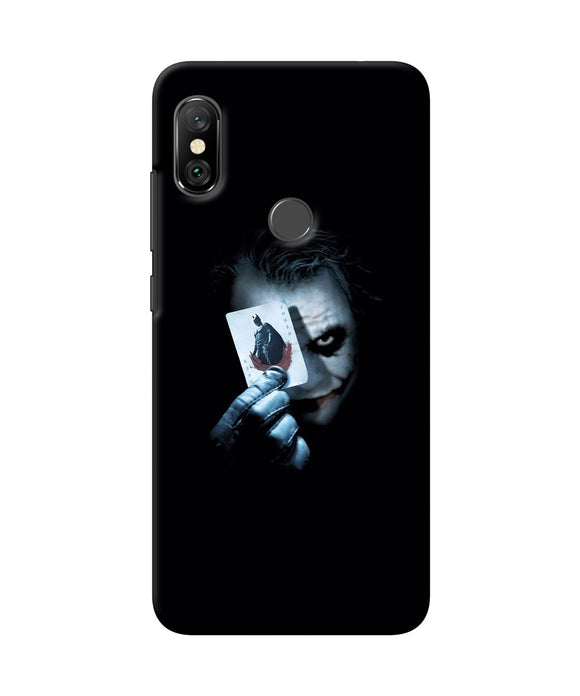 Joker Dark Knight Card Redmi Note 6 Pro Back Cover