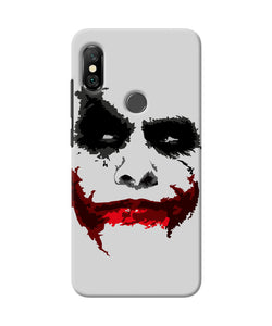 Joker Dark Knight Red Smile Redmi Note 6 Pro Back Cover