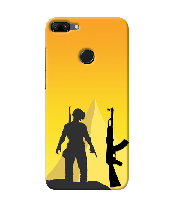 PUBG Silhouette Honor 9N Real 4D Back Cover