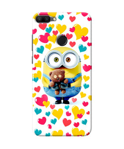 Minion Teddy Hearts Honor 9n Back Cover