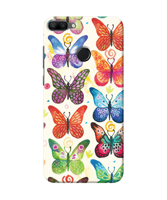 Abstract Butterfly Print Honor 9n Back Cover