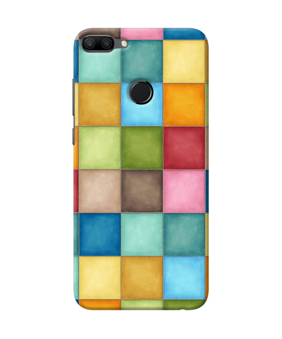 Abstract Colorful Squares Honor 9n Back Cover