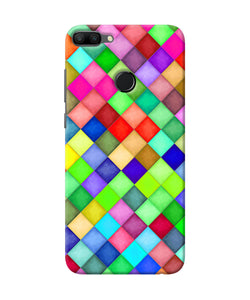 Abstract Colorful Squares Honor 9n Back Cover