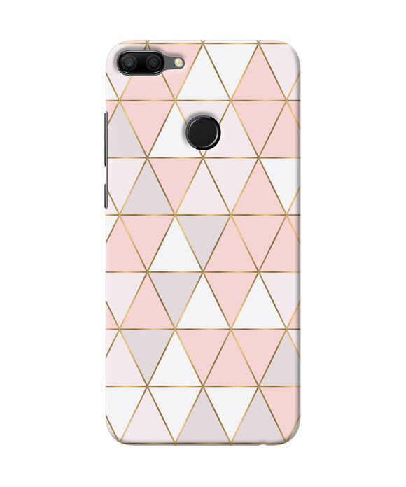 Abstract Pink Triangle Pattern Honor 9n Back Cover
