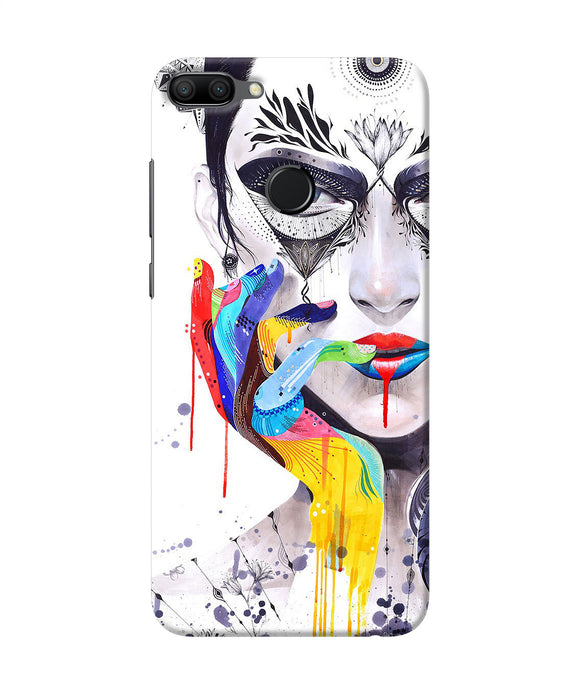 Girl Color Hand Honor 9n Back Cover