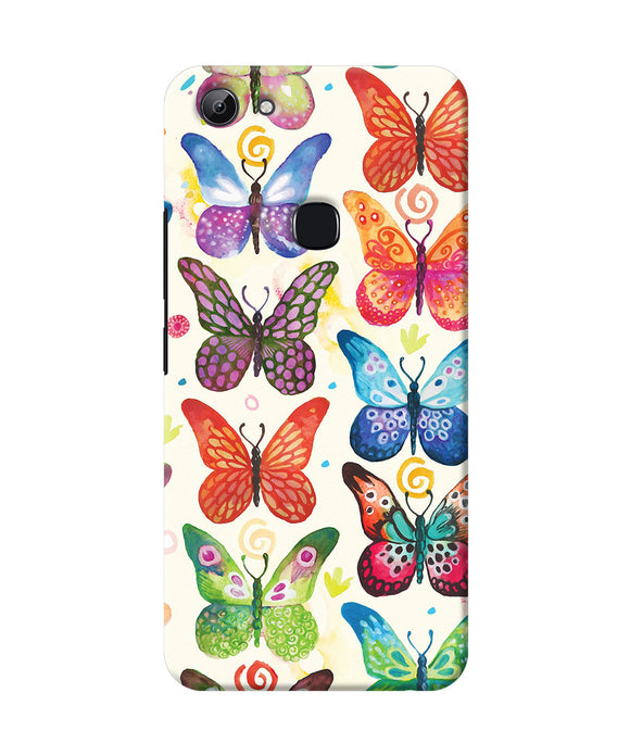 Abstract Butterfly Print Vivo Y83 Back Cover