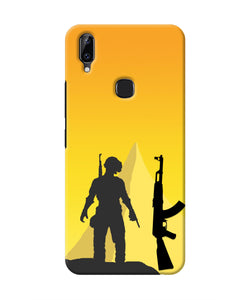 PUBG Silhouette Vivo Y83 Pro Real 4D Back Cover