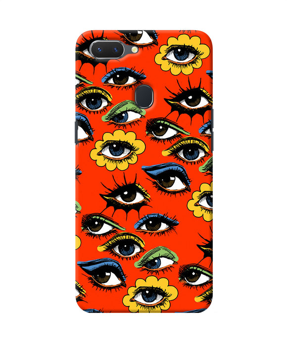Abstract Eyes Pattern Realme 2 Back Cover