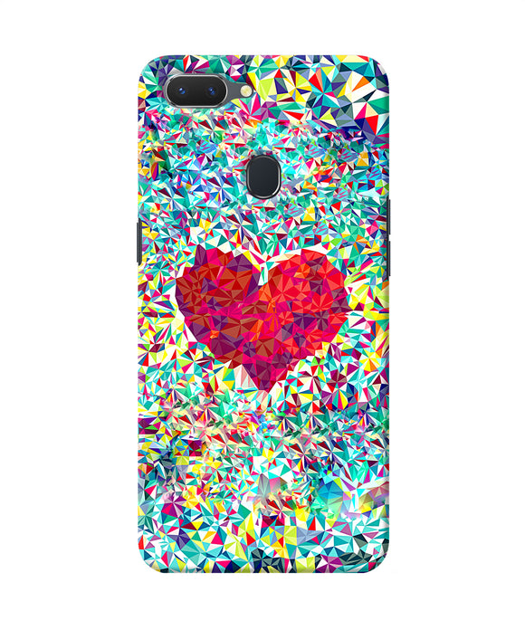 Red Heart Print Realme 2 Back Cover