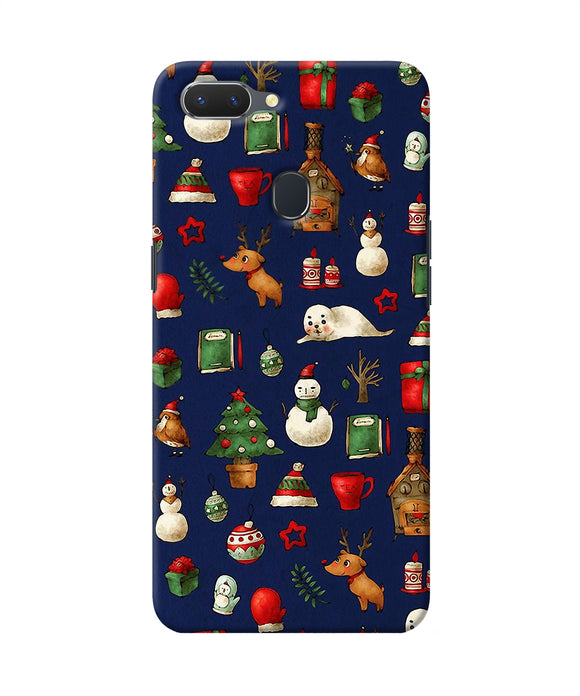 Canvas Christmas Print Realme 2 Back Cover
