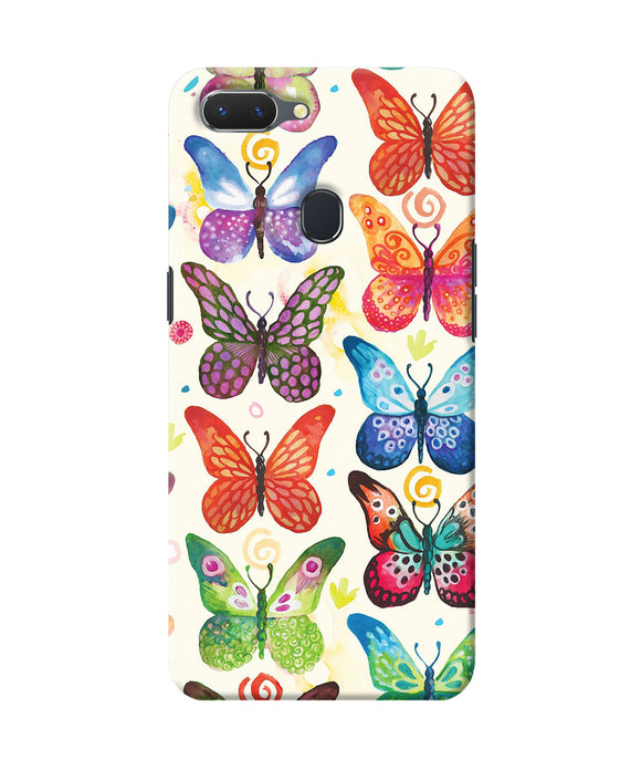 Abstract Butterfly Print Realme 2 Back Cover