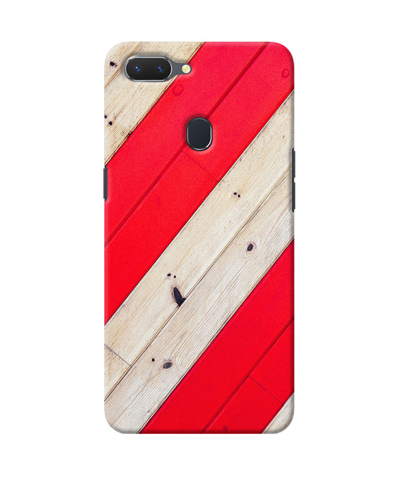 Abstract Red Brown Wooden Realme 2 Back Cover