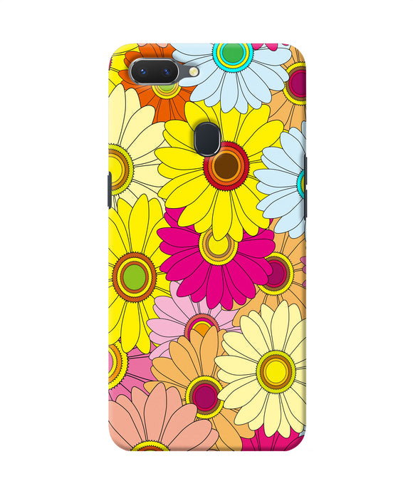Abstract Colorful Flowers Realme 2 Back Cover
