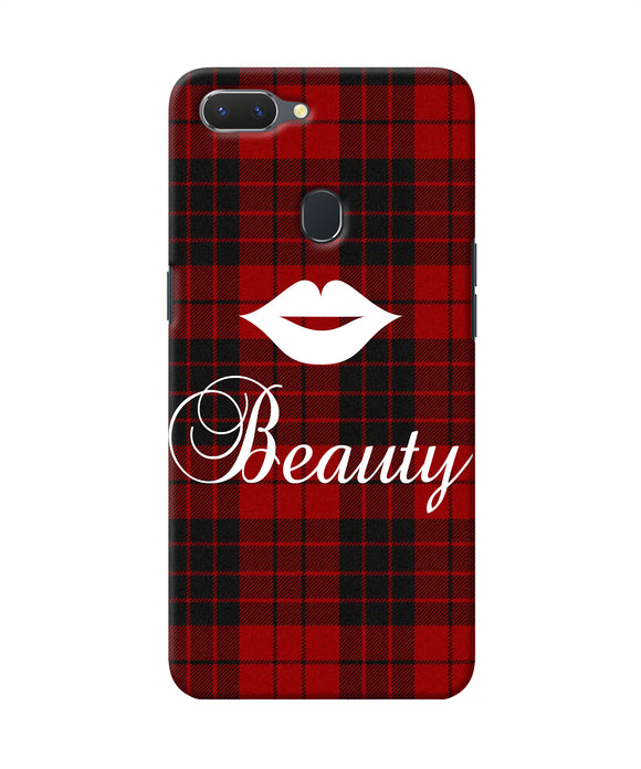 Beauty Red Square Realme 2 Back Cover
