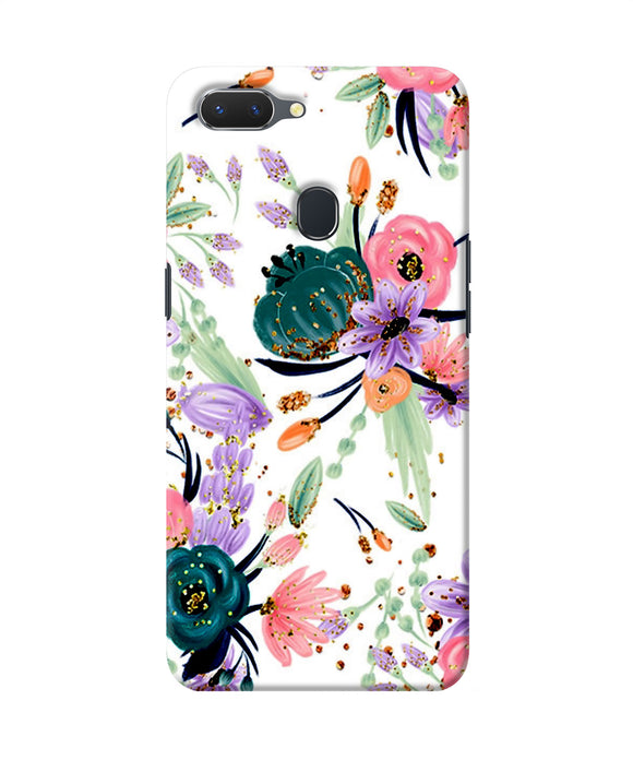 Abstract Flowers Print Realme 2 Back Cover