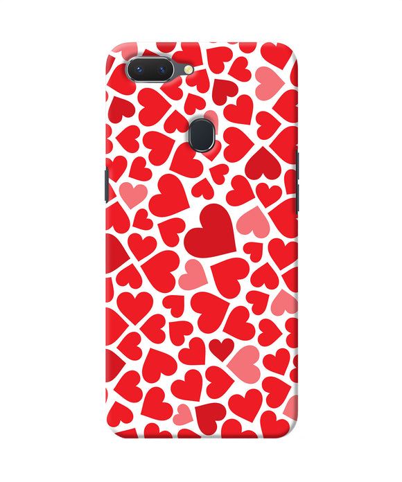 Red Heart Canvas Print Realme 2 Back Cover