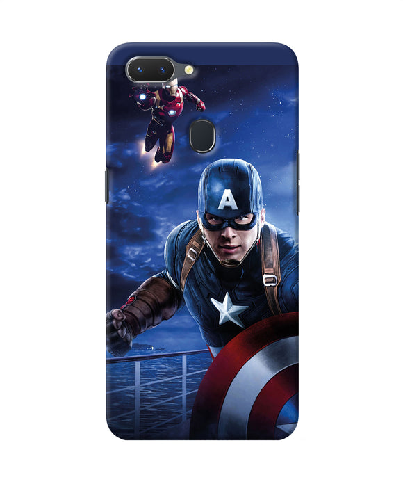 Captain With Ironman Realme 2 Back Cover