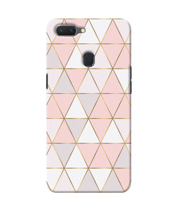 Abstract Pink Triangle Pattern Realme 2 Back Cover