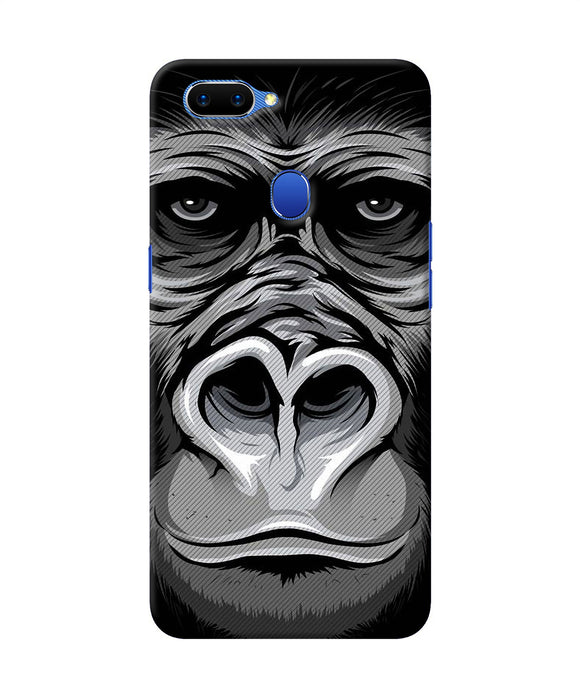 Black Chimpanzee Oppo A5 Back Cover