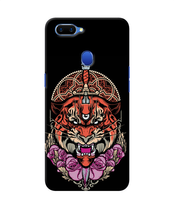 Abstract Tiger Oppo A5 Back Cover