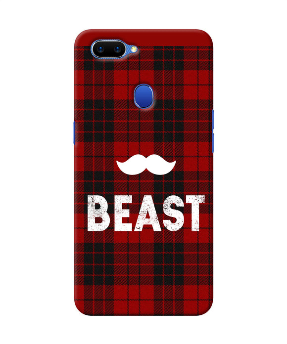 Beast Red Square Oppo A5 Back Cover