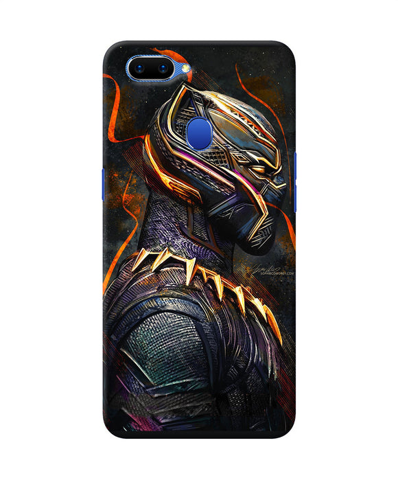 Black Panther Side Face Oppo A5 Back Cover