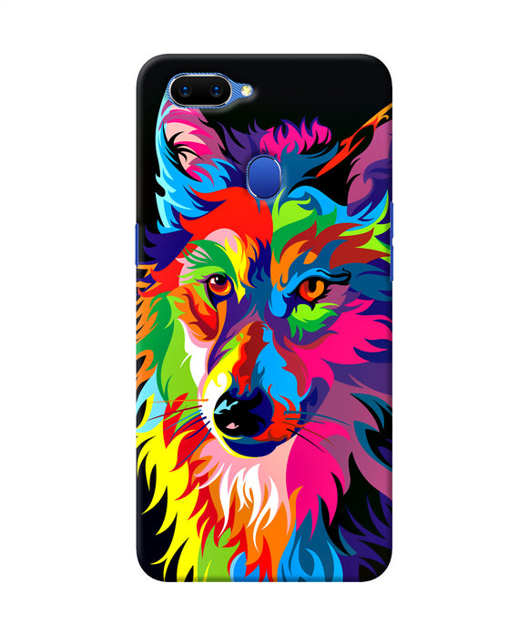 Colorful Wolf Sketch Oppo A5 Back Cover