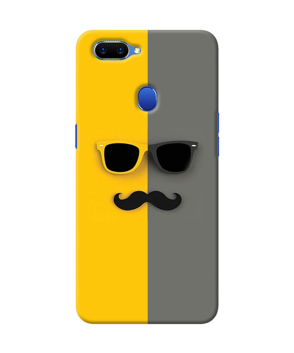 Mustache Glass Oppo A5 Back Cover