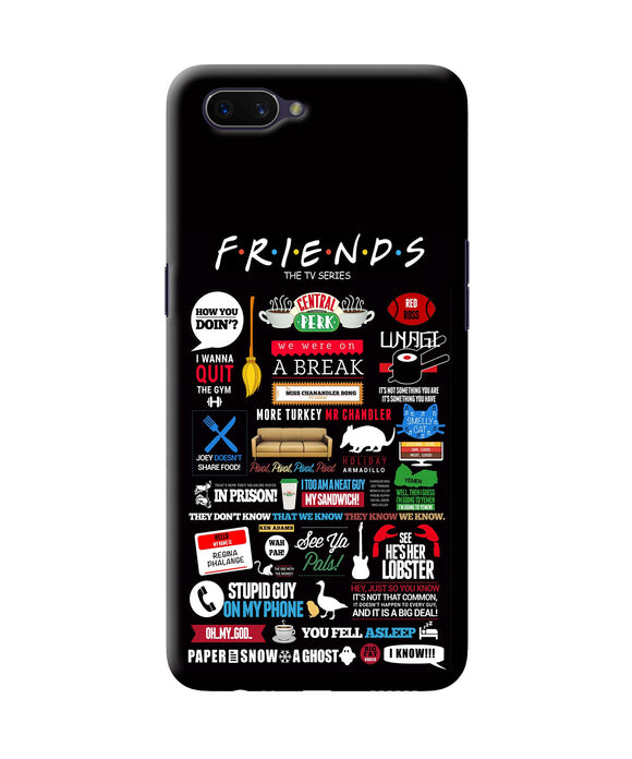 Friends Oppo A3s Back Cover