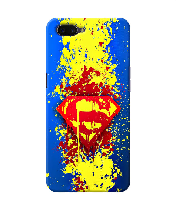Superman Logo Oppo A3s Back Cover