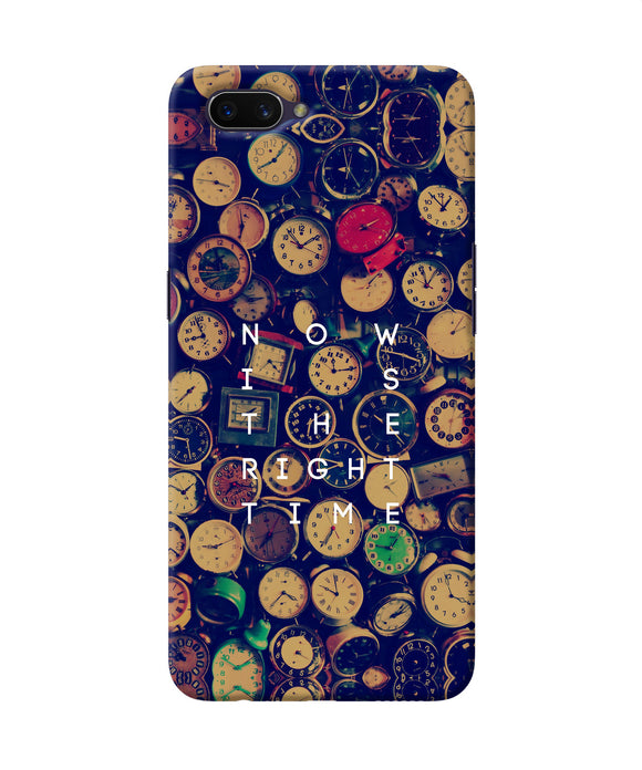 Now Is The Right Time Quote Oppo A3s Back Cover