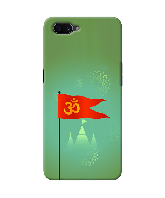 Om Flag Ram Mandir Oppo A3s Back Cover