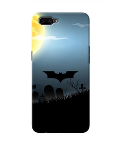 Batman Scary cemetry Oppo A3S Real 4D Back Cover