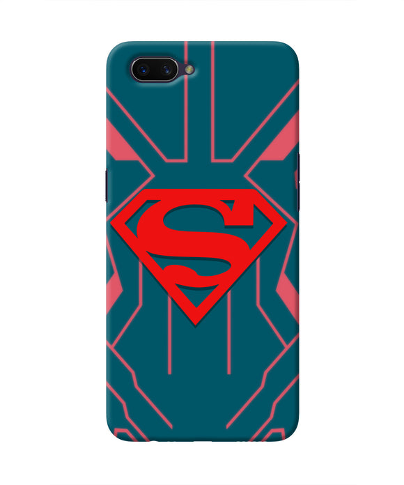 Superman Techno Oppo A3S Real 4D Back Cover