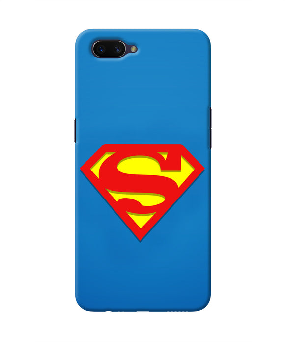 Superman Blue Oppo A3S Real 4D Back Cover