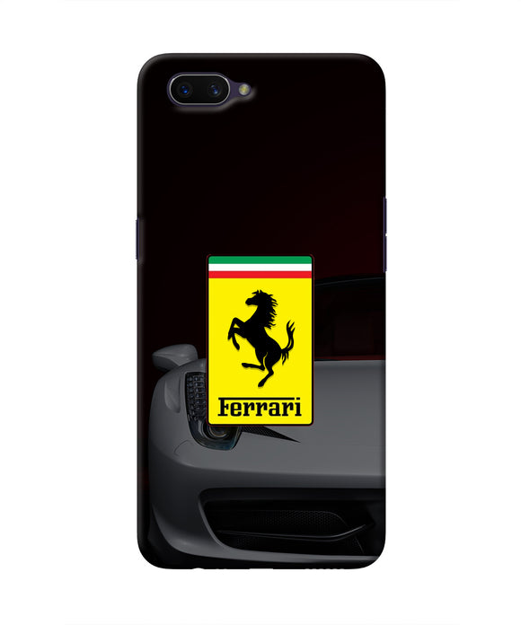 White Ferrari Oppo A3S Real 4D Back Cover